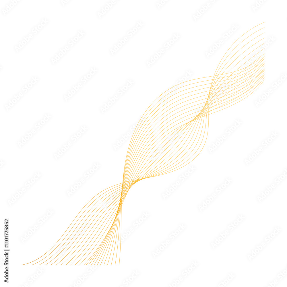 Gold Wavy Line Gold Wavy Line