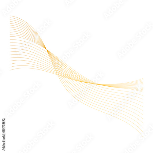 Gold Wavy Line