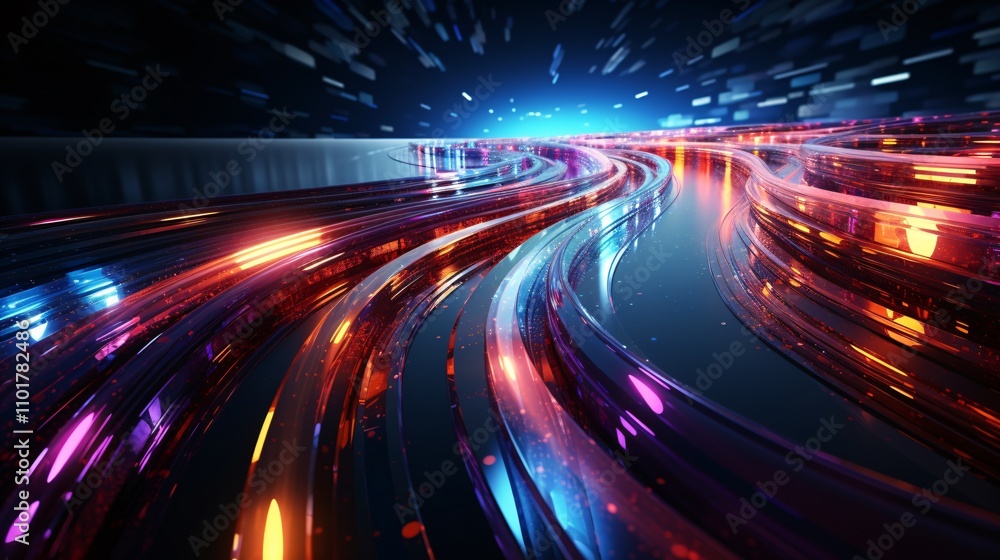 trails on the highway at night trails on the highway at night