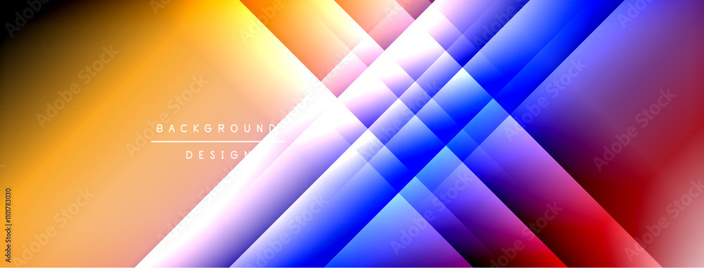 Dynamic shadow lines with gradient colors geometric background Dynamic shadow lines with gradient colors geometric background