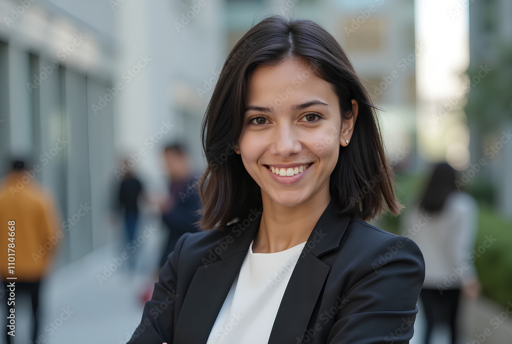 corporate urban environment and a beautiful businesswoman corporate urban environment and a beautiful businesswoman