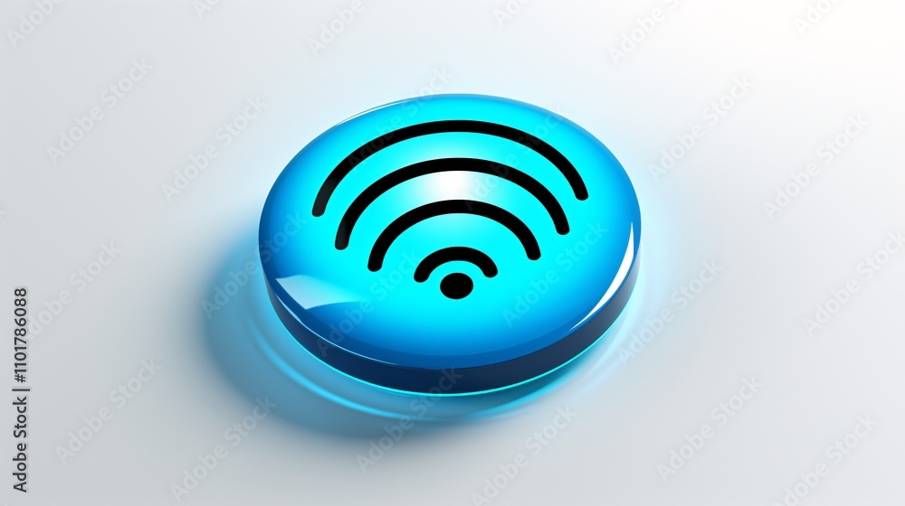Close-up of a wireless connection signal strength icon Close-up of a wireless connection signal strength icon