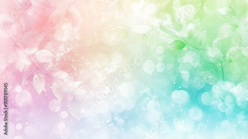 abstract spring background with bokeh