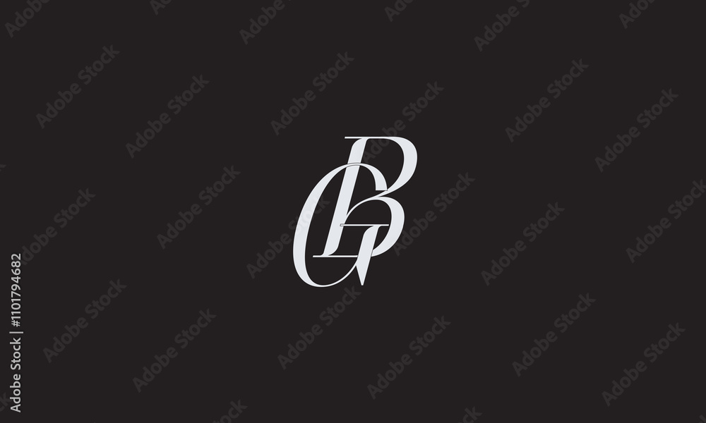 GB, BG, B, G Abstract Letters Logo Monogram GB, BG, B, G Abstract Letters Logo Monogram