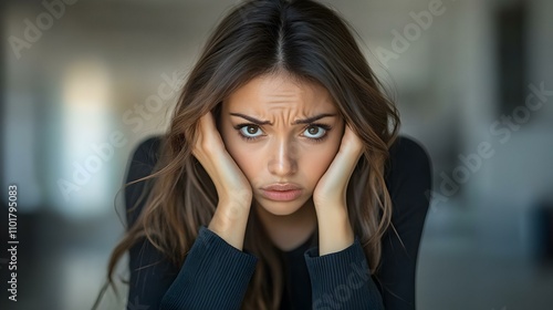 Businesswoman Managing Employee Burnout in Collaborative Work Environment with Copy Space for Text