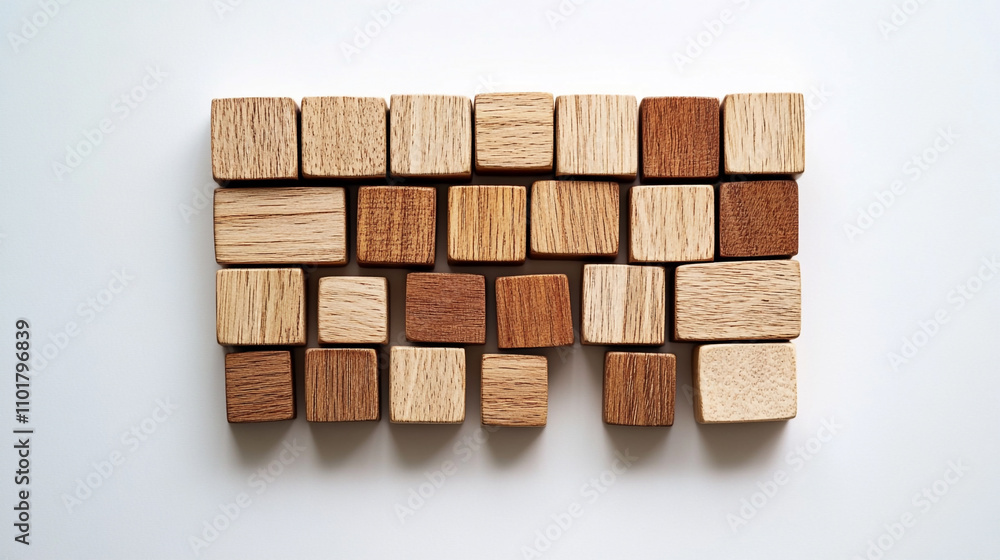 Wooden Blocks Cubes Texture Background Pattern Design Wooden Blocks Cubes Texture Background Pattern Design