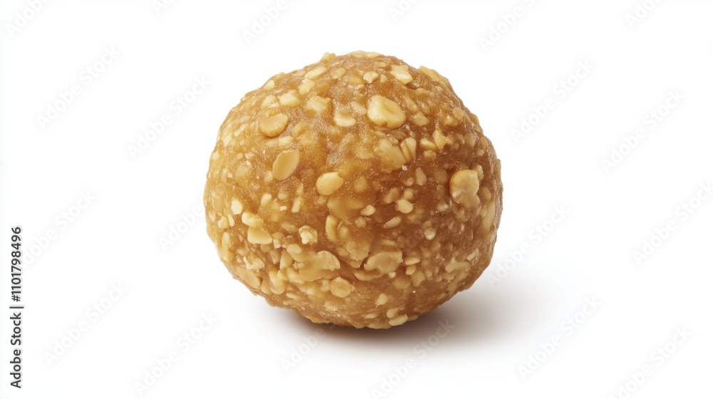 Golden-brown Laddu sweets arranged symmetrically Golden-brown Laddu sweets arranged symmetrically