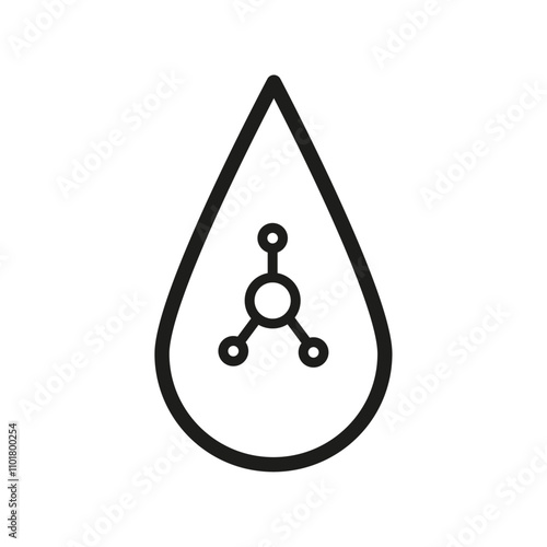 Retinol Icon flat line symbol set.