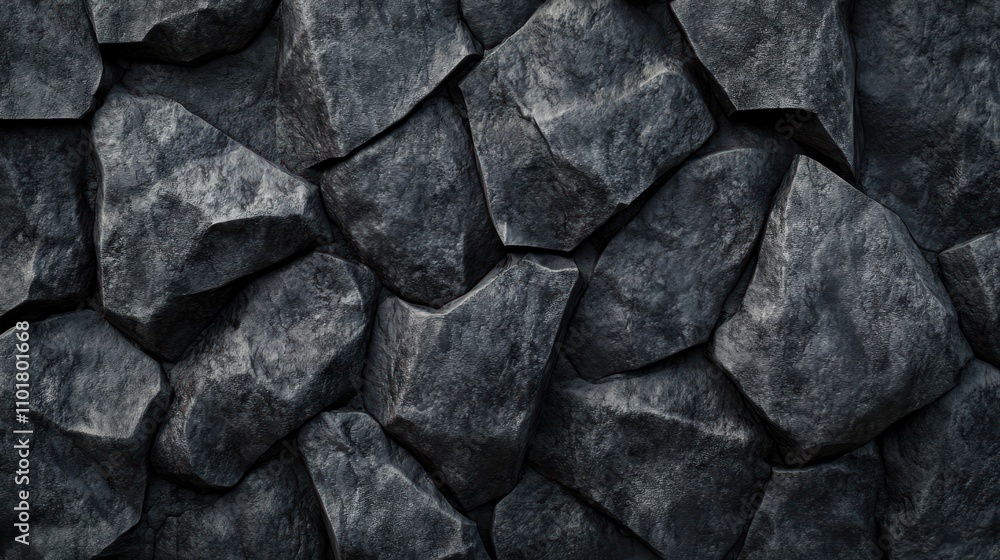 Close-up of black rock wall with rugged textures and irregular shapes. Natural stone pattern for design and backgrounds. Close-up of black rock wall with rugged textures and irregular shapes. Natural stone pattern for design and backgrounds.