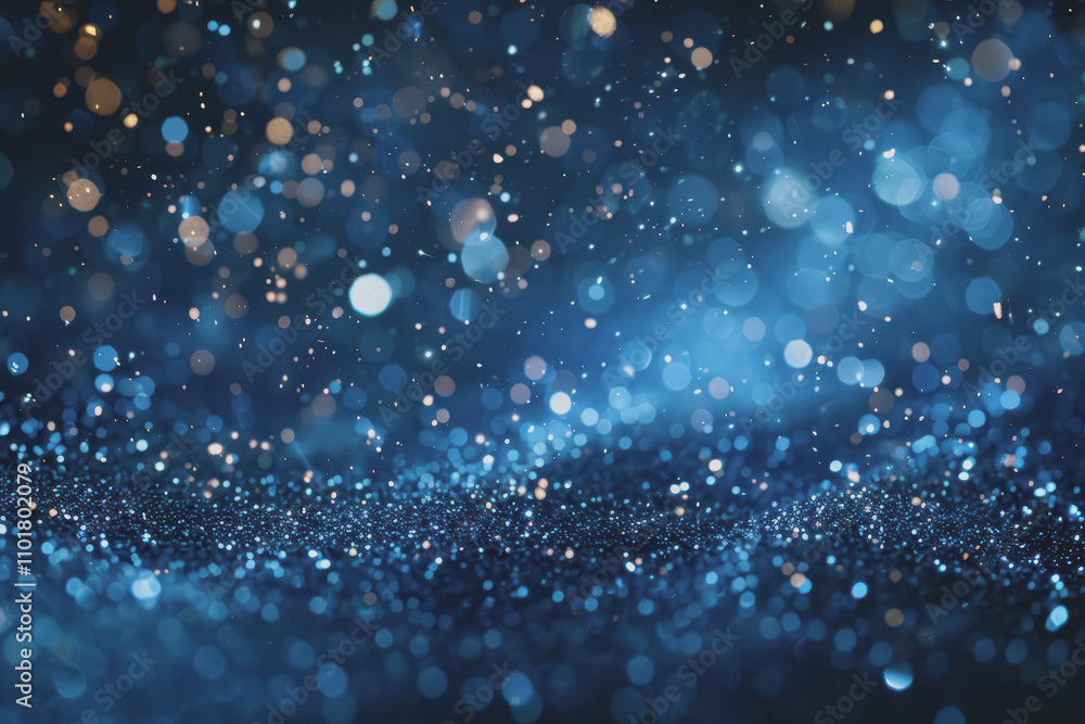 Glittering New Year's Eve party scene with fireworks on a dark blue background. Minimal style. Glittering New Year's Eve party scene with fireworks on a dark blue background. Minimal style.