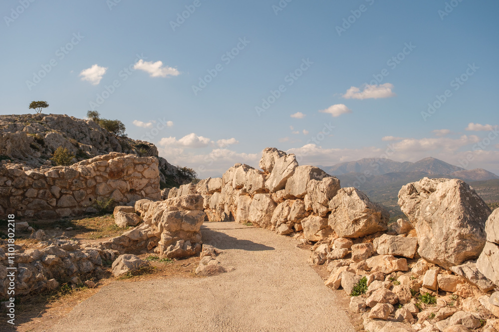 Cyclopean Walls of Mycenae, Greece. Cyclopean Walls of Mycenae, Greece.
