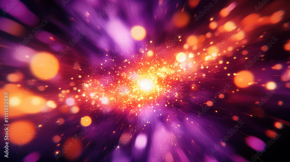 Obraz premium Colorful fireworks lighting up the night sky