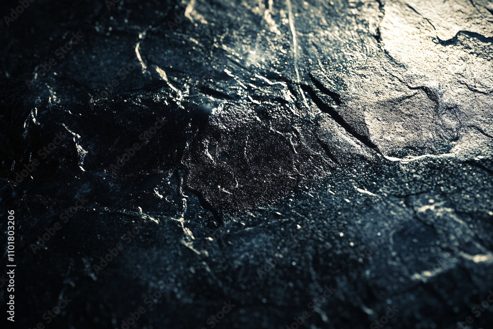 a close-up view of a dark textured rock surface with intricate details and subtle light reflections creating a moody atmosphere
a close-up view of a dark textured rock surface with intricate details and subtle light reflections creating a moody atmosphere