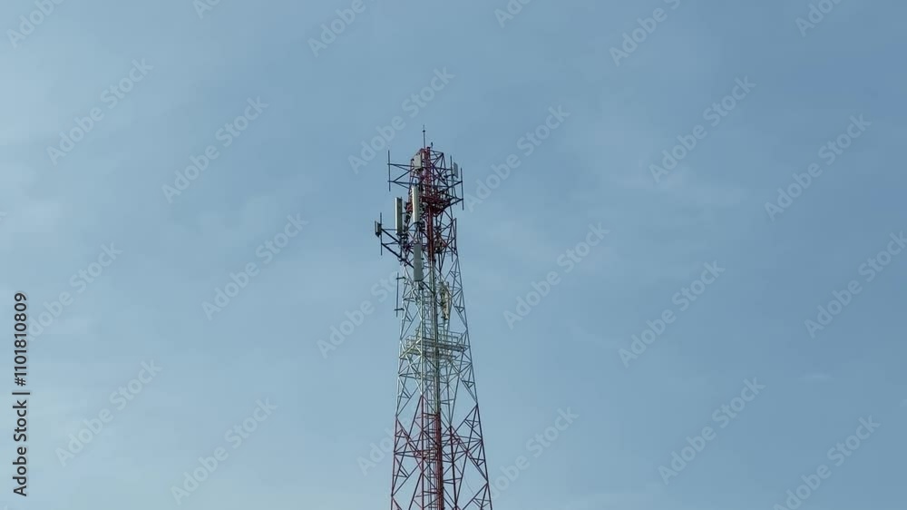 tower antennas Telecommunication cell phone, radio transmitters of cellular 5g 4g mobile and smartphones tower antennas Telecommunication cell phone, radio transmitters of cellular 5g 4g mobile and smartphones