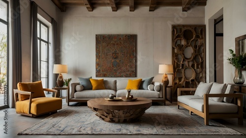 sofa postmodern spanish style interior design of modern living room