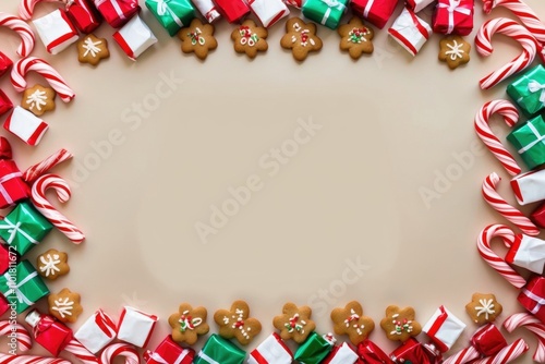 Christmas Candy and Gingerbread Frame
 photo