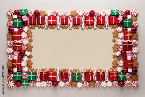 Christmas Candy and Gingerbread Frame
 photo