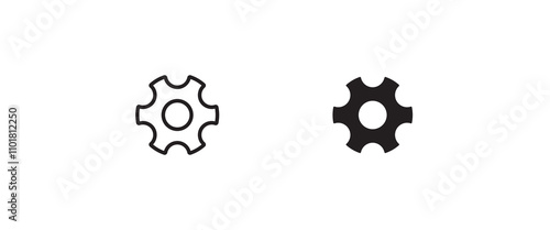 Setting icon, Tools, Cog, Gear, help options account, Settings, Cogwheel, mechanism Operations icons button, vector, sign, symbol, logo, illustration, editable stroke, flat isolaated on white