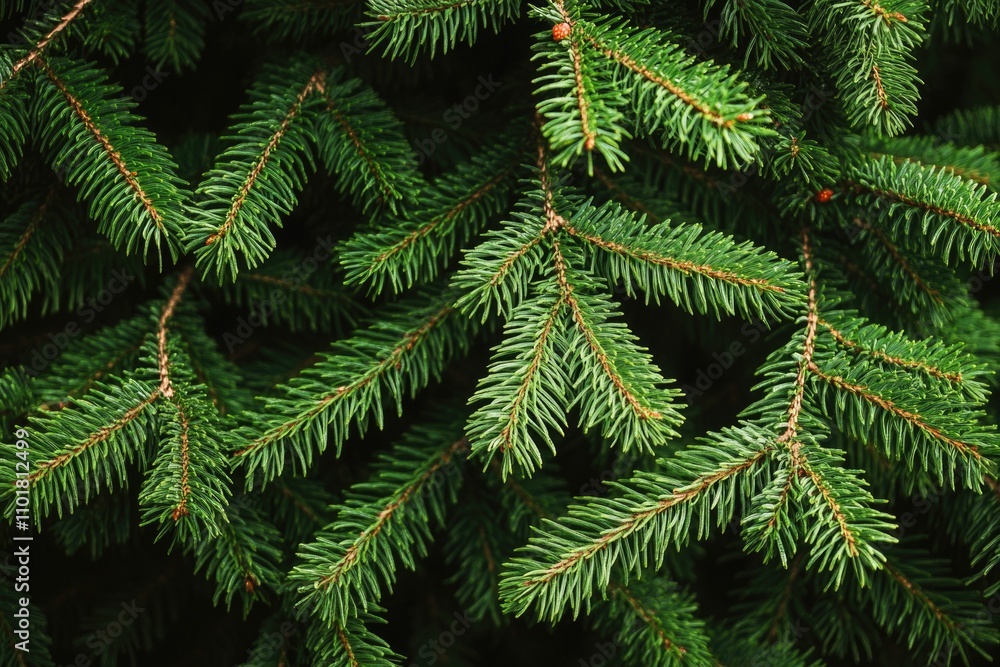 A close-up shot of a pine tree's green needles A close-up shot of a pine tree's green needles