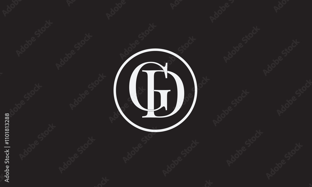 GD, DG, D, G Abstract Letters Logo Monogram GD, DG, D, G Abstract Letters Logo Monogram