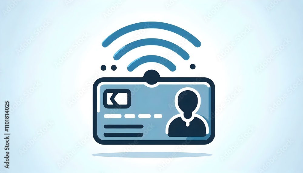 Flat Vector Icon Credit Card Wireless Signal Contactless Payment Modern Mobile Banking Infographic