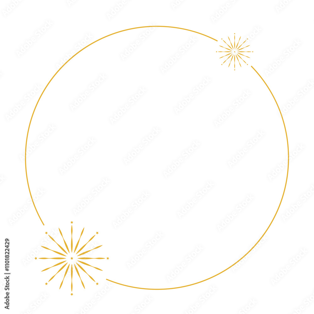 Obraz premium Firework Line Frame