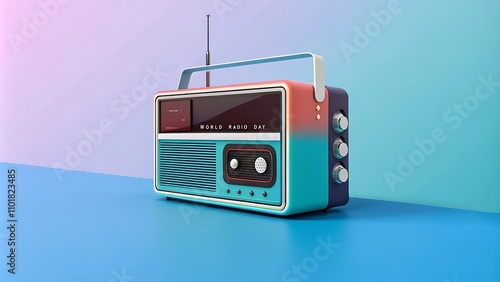 world radio day background