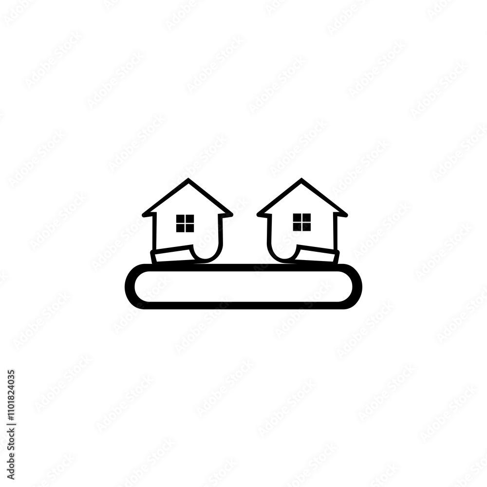 Real estate vector logo template design Real estate vector logo template design