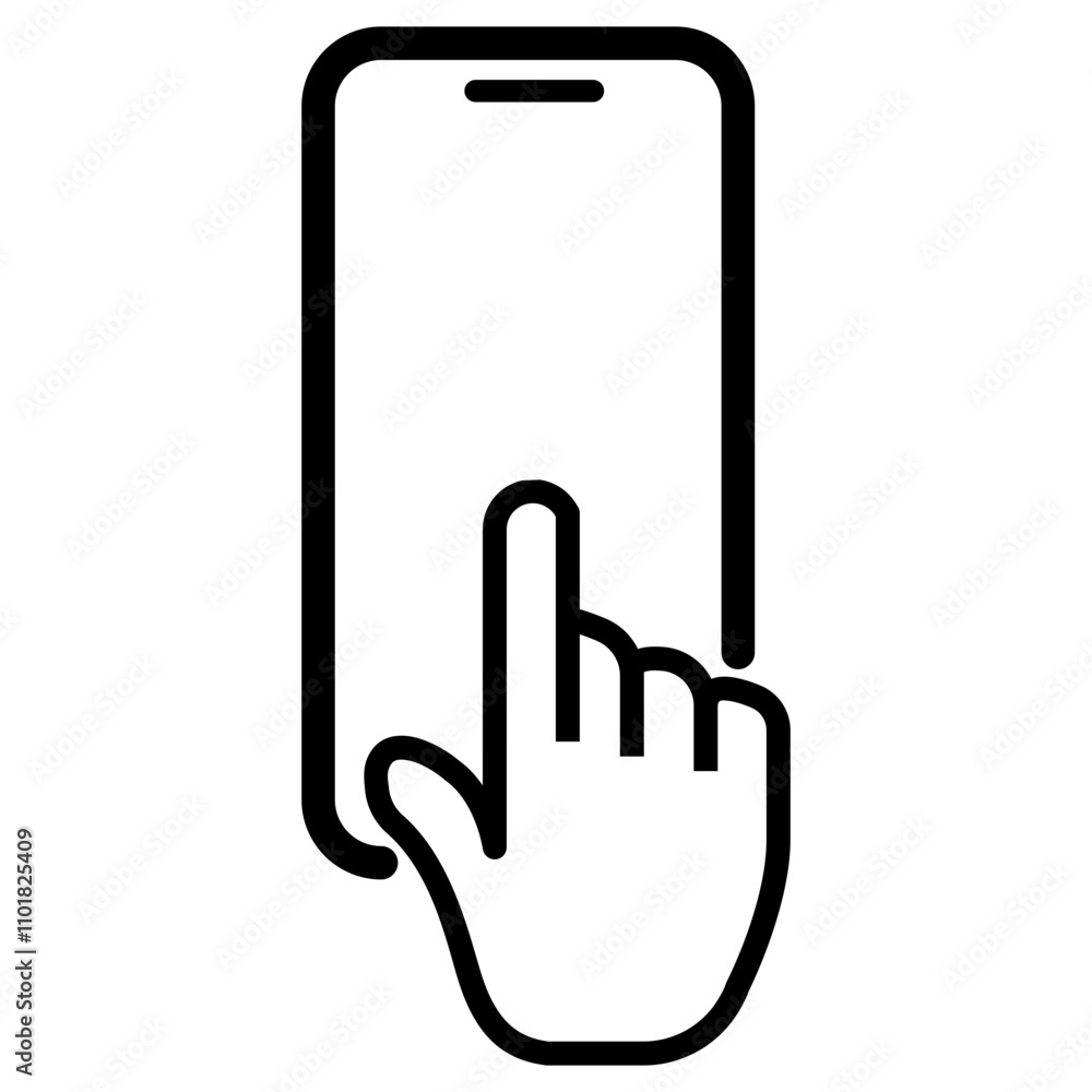 Tap and Go: A simple yet powerful illustration of a hand interacting with a smartphone screen, symbolizing ease of use and seamless digital interaction. Tap and Go: A simple yet powerful illustration of a hand interacting with a smartphone screen, symbolizing ease of use and seamless digital interaction.