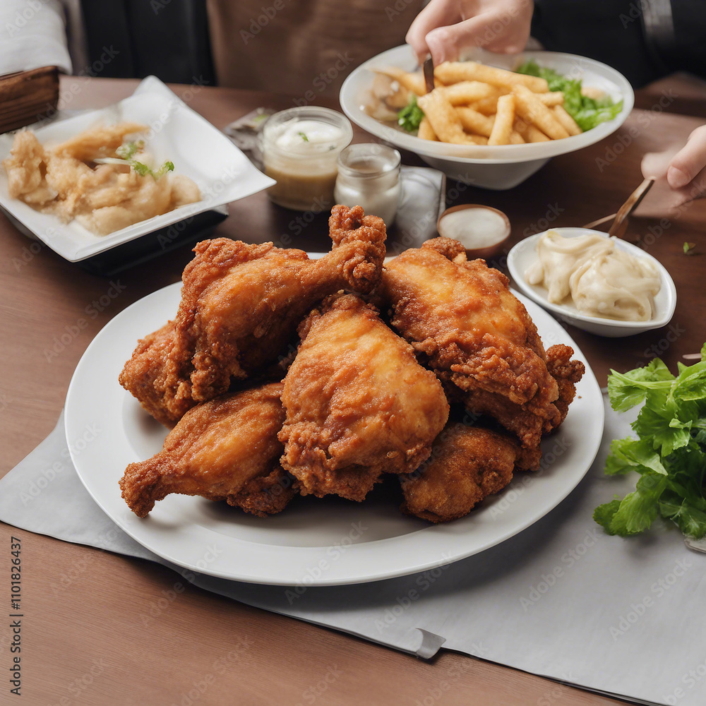 delicious fried chicken food delicious fried chicken food