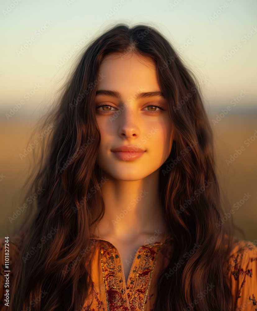 Beautiful young female portrait Beautiful young female portrait