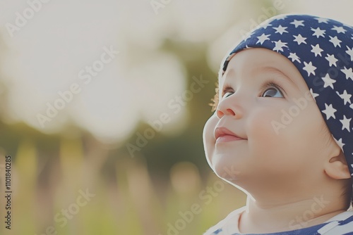 Waving American flag caught in soft sunlight highlights unity and patriotism