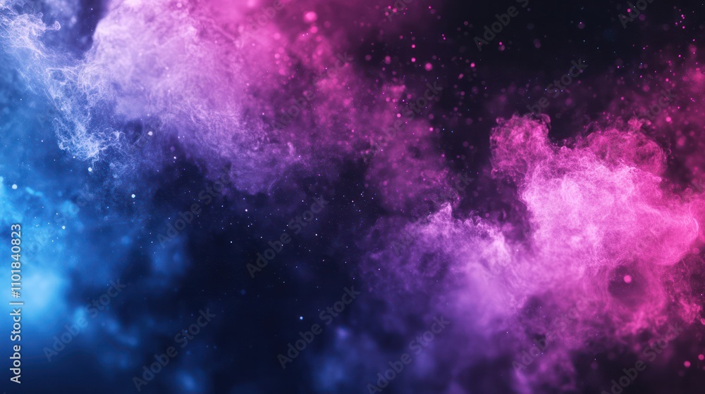 Naklejka premium Gradient Background with Harmonious Purple, Pink, and Blue Shades for Minimalist Design Themes