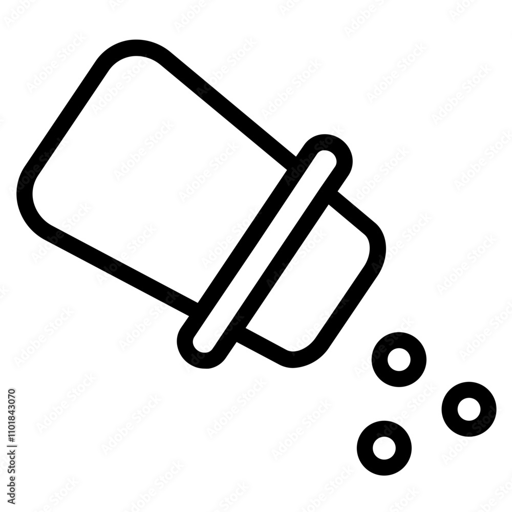 Pepper Spice Kitchen Line Icon Pepper Spice Kitchen Line Icon