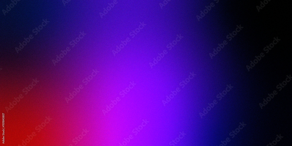 Fototapeta premium Neon blue light leaks effect background .Abstract noise background with a blue and purple gradient for appealing and modern aesthetic Gradient blue red purple blur abstract background 
