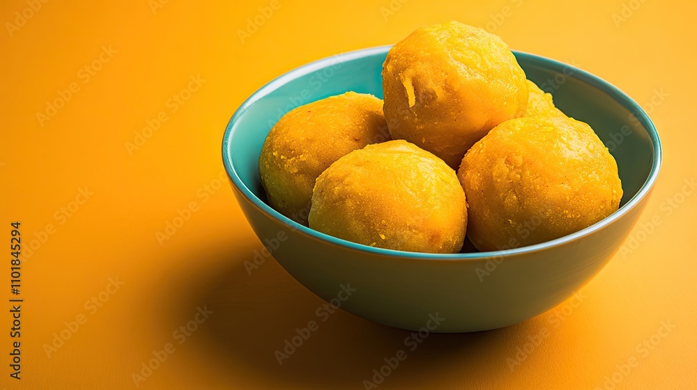 A vibrant bowl of delicious vegan curry laddu, rich in spices, offers a mouthwatering experience. This enticing curry laddu is perfect for any meal, with ample copy space for your text. A vibrant bowl of delicious vegan curry laddu, rich in spices, offers a mouthwatering experience. This enticing curry laddu is perfect for any meal, with ample copy space for your text.