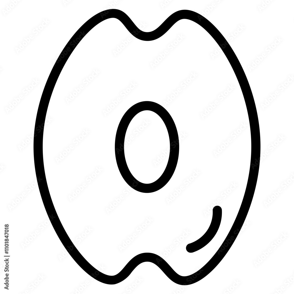 Apricot Diet Food Line Icon Apricot Diet Food Line Icon