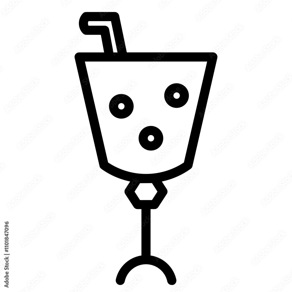 Beach Drink Juice Line Icon Beach Drink Juice Line Icon