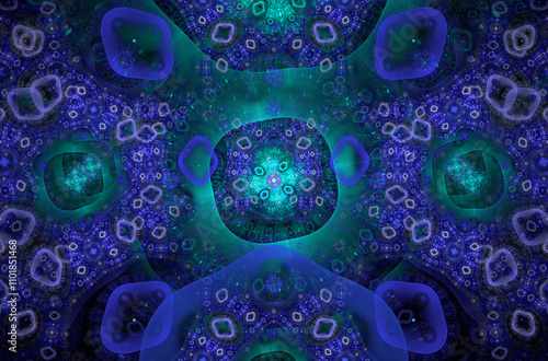 Abstract fractal 3d circle image