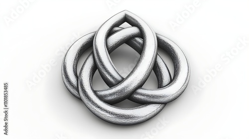 Silver knot design