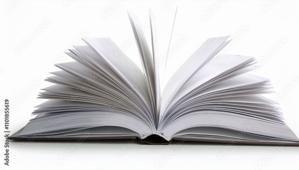 Open book isolated white background Open book isolated white background