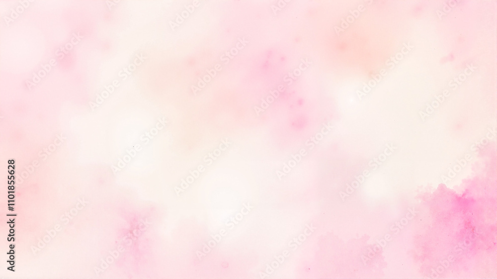Pink watercolor background with light gradients and copy space Pink watercolor background with light gradients and copy space