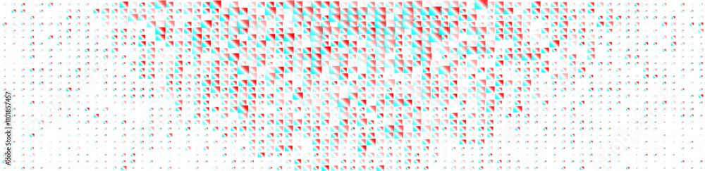Futuristic minimal tech blue red 3d effected squares abstract background. Geometric halftone vector banner design Futuristic minimal tech blue red 3d effected squares abstract background. Geometric halftone vector banner design