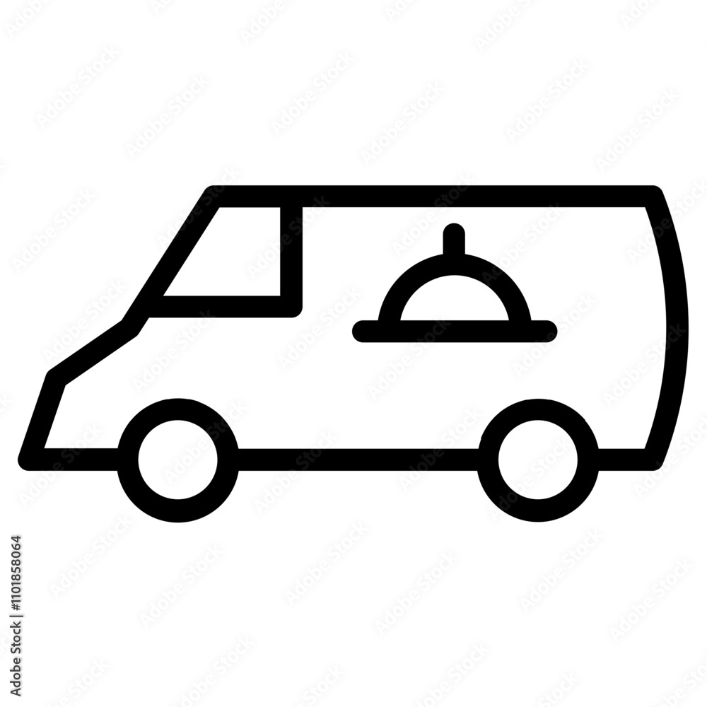 Delivery Express Food Line Icon Delivery Express Food Line Icon