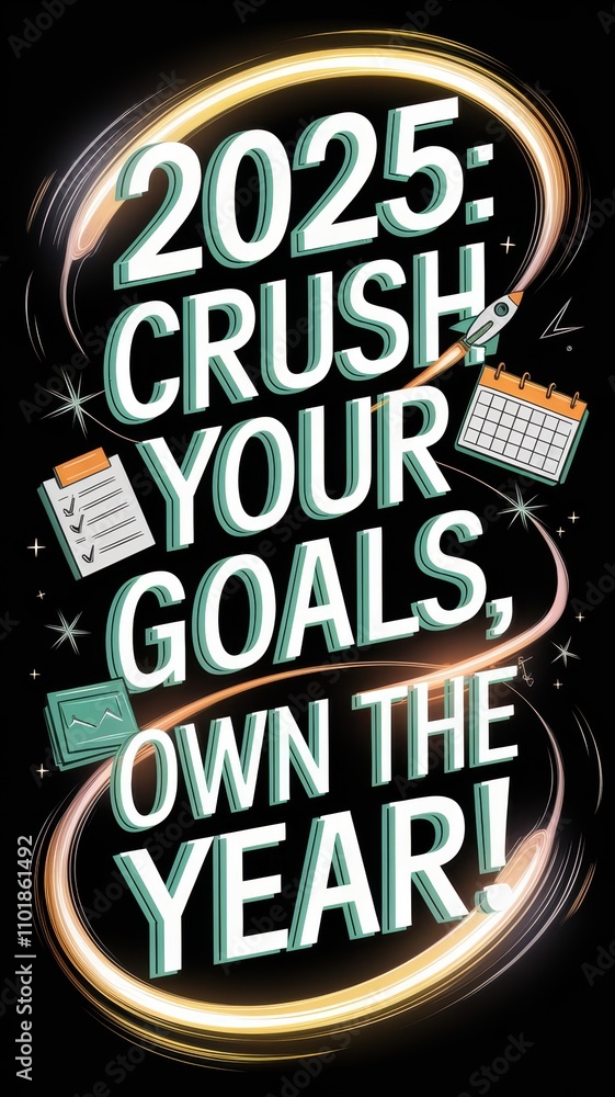 Inspiring design promotes goal setting and personal growth for 2025 ...