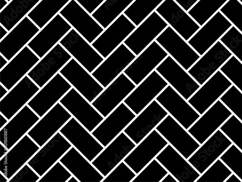 Herringbone Pattern, Brick or Paving Block Motif, can use for Decoration, Background, Carpet, Ornate, Tile, Floor, Wallpaper, Wrapping, Fashion, Fabric, Interior, Exterior or Graphic Design Element