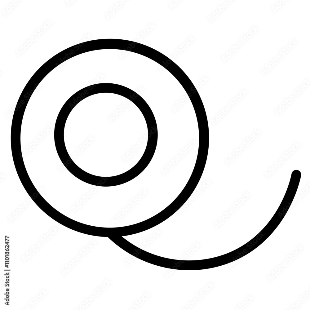 Bait Catch Draw Line Icon