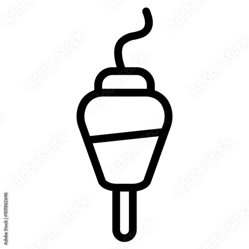 Bait Fishing Fishnet Line Icon