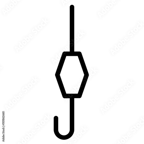 Bait Float Hook Line Icon