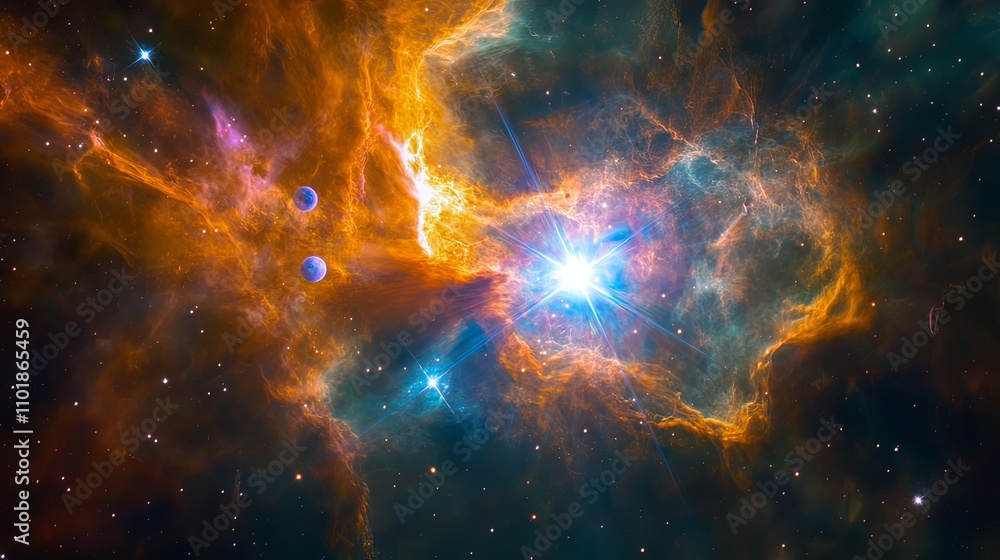 Cosmic Nebula: A Stellar Tapestry of Light and Dust Cosmic Nebula: A Stellar Tapestry of Light and Dust